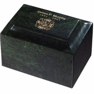 Meadow Green Marble Urn