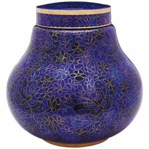 Ivory Pearl Cloisonne' Cremation Urn